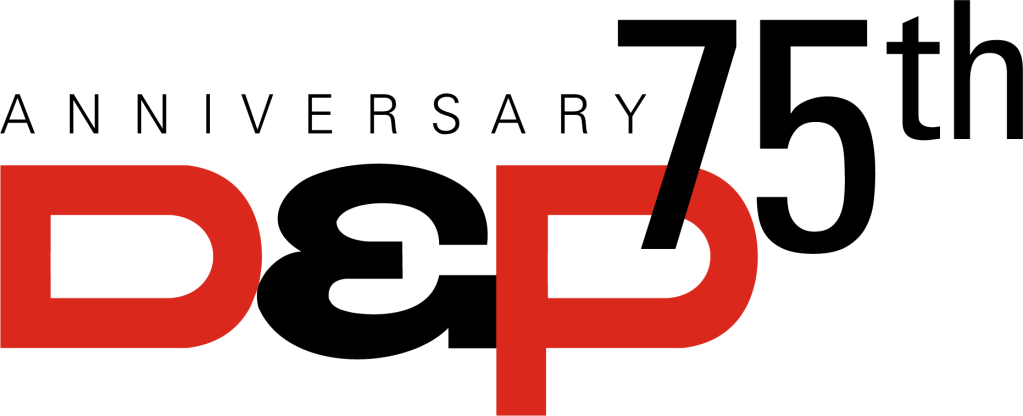 D&P 75th anniversary logo
